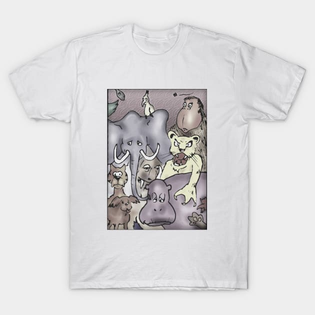 Funny animals T-Shirt by matan kohn